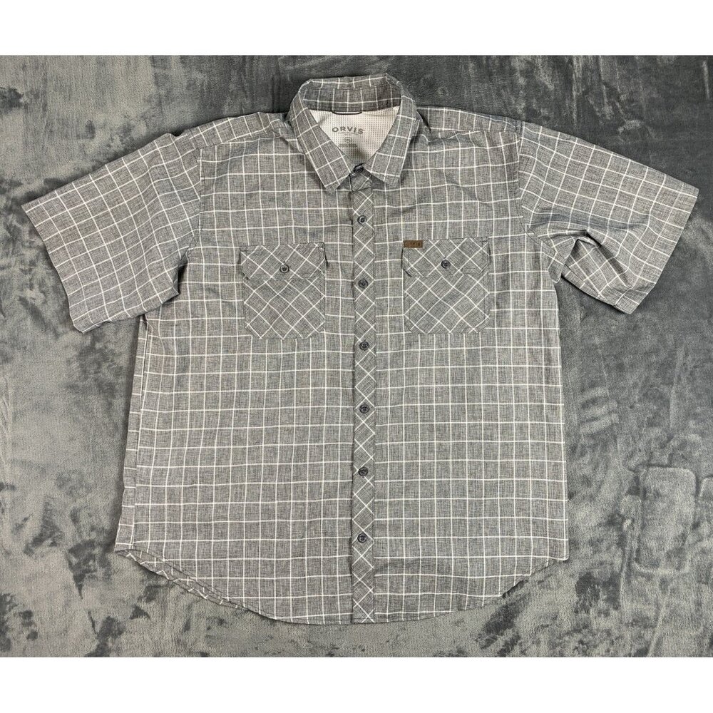 Orvis Classic Collection Short Sleeve Button Up Shirt Men's XXL (lot of 2) - Picture 3 of 14